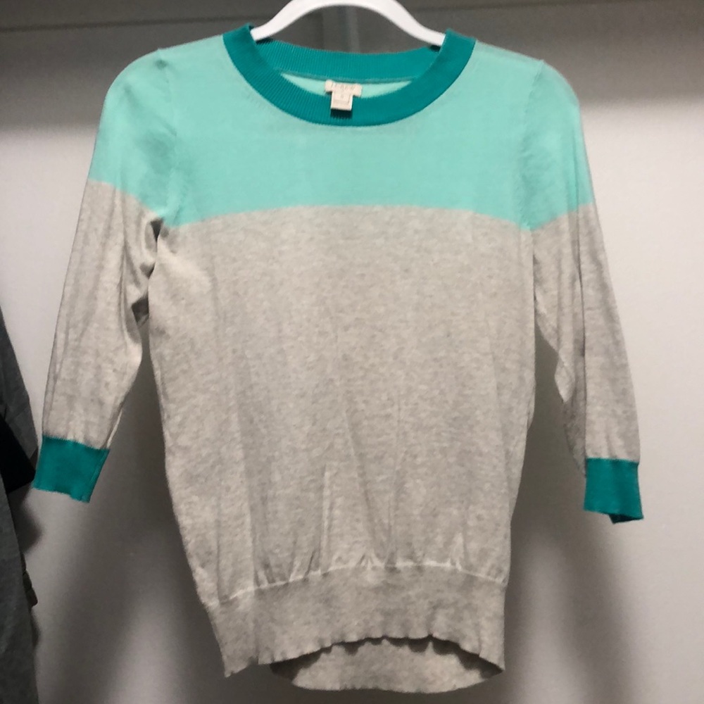 JCrew Color Block Top NWOT